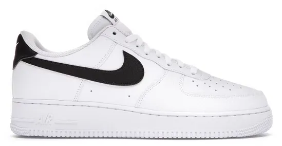 ArchSupport Sleek Option Nike Air Force 1 Low '07 White Black Pebbled Leather