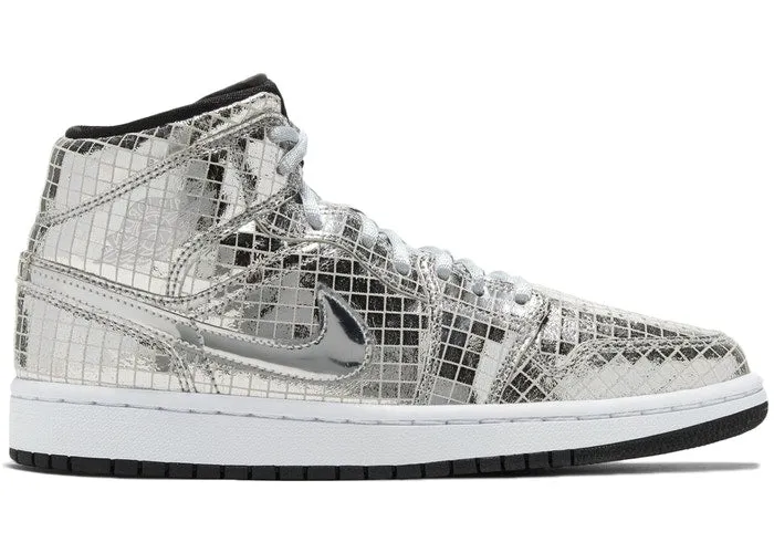 Jordan 1 Mid SE Disco Metallic Silver (W) Comfortable Bottom sock liner