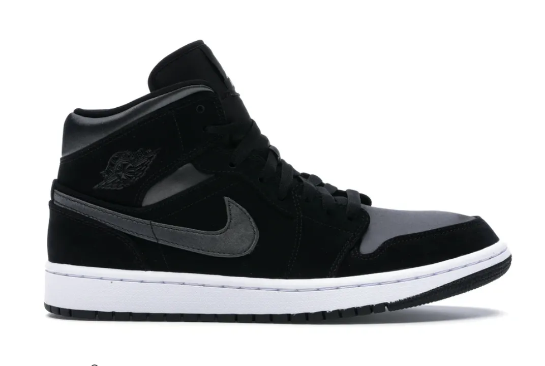 Refined chic Jordan 1 Mid Nylon Black Anthracite