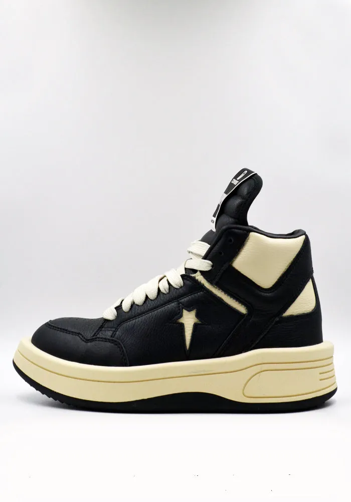 Comfort Upper Air Boost RICK OWENS DRKSHDW X CONVERSE DC01DX945 TURBOWPN MID-TOP SNEAKERS BLACK/NATURAL