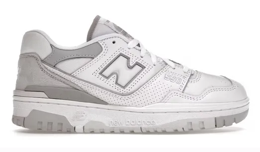 Supportive Heel New Balance 550 White Rain Cloud (W)