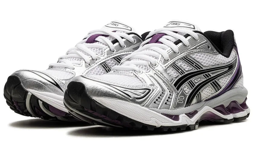 Breathable Tongue Design ASICS Gel-Kayano 14 White Dark Grape (Women's)