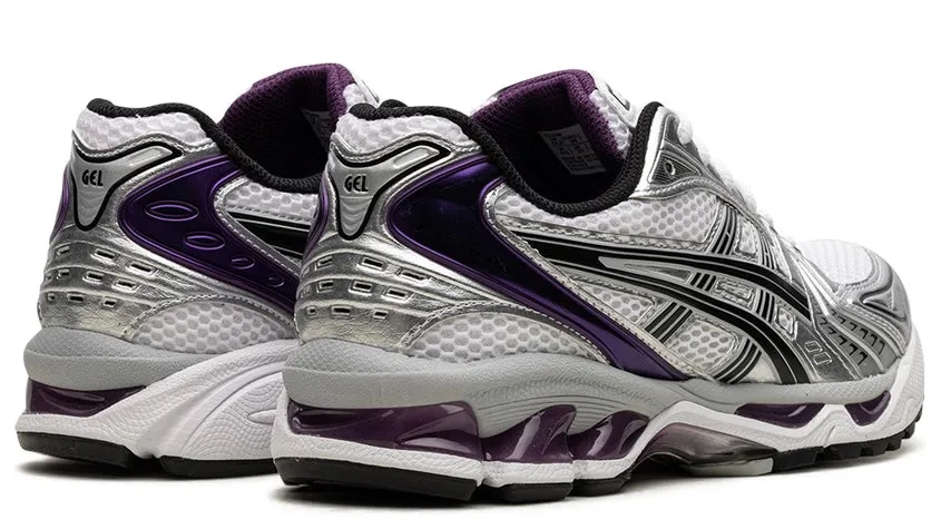 Reinforced Achilles Notch ASICS Gel-Kayano 14 White Dark Grape (Women's)