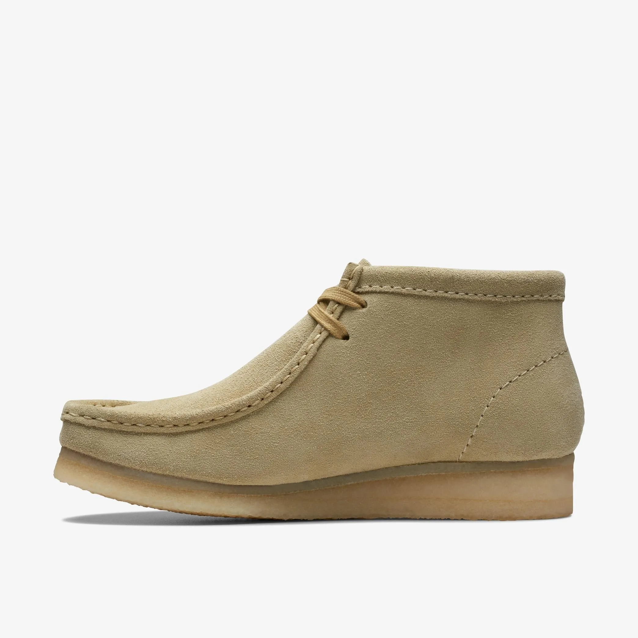 EcoFriendly Explore More CLARKS ORIGINAL WOMEN'S WALLABEE BOOT-MAPLE SUEDE