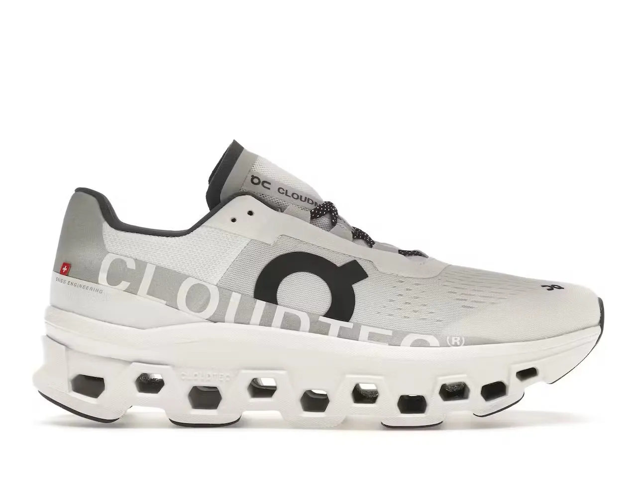 On Running Cloudmonster All White (Women's) Adaptive Lacing Technology Rolling Gait Design