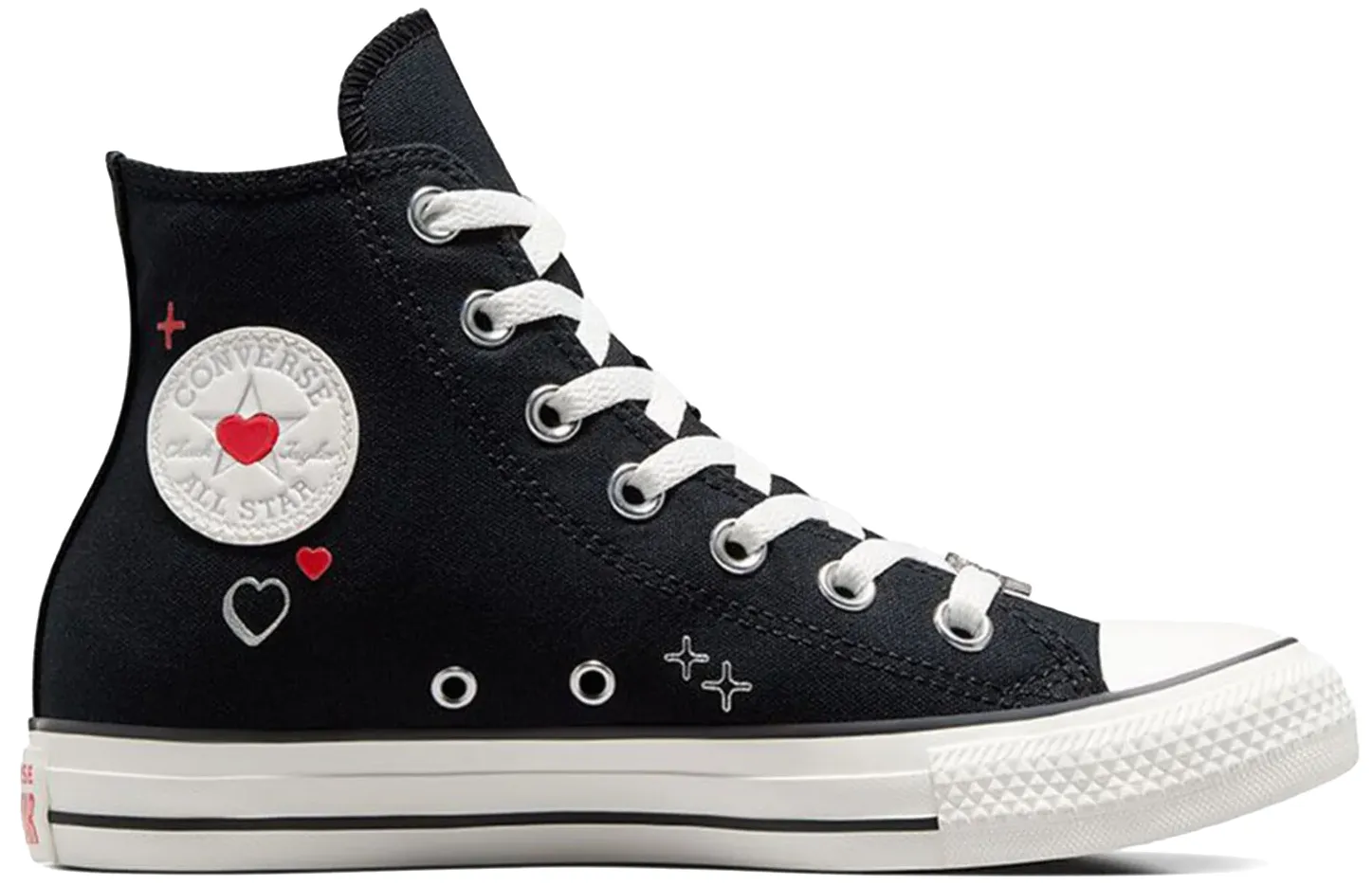 Dynamic Comfort Converse Womens Chuck Taylor All Star Hi Top Black/Vintage White