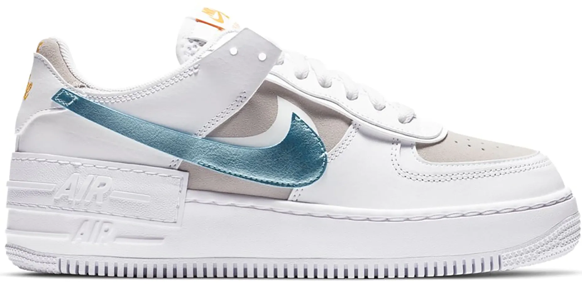 Neutral Top All Comfort Nike Air Force 1 Shadow White Vast Grey Glacier Ice (W)