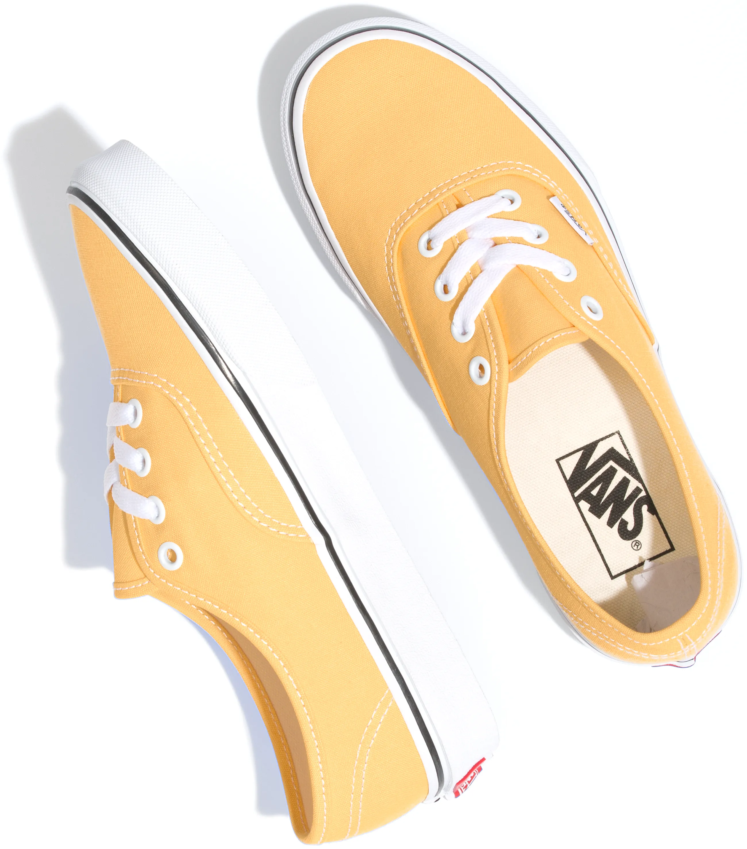 Vans Authentic Flax/True White Cushioned heel Arch Supported Footwear