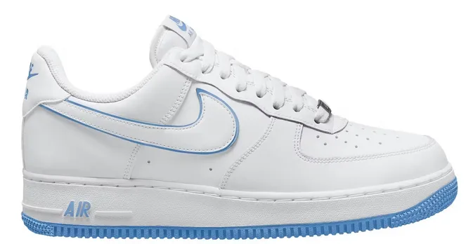 Impact Diffusion All-around silhouette Nike Air Force 1 '07 Low White University Blue Sole