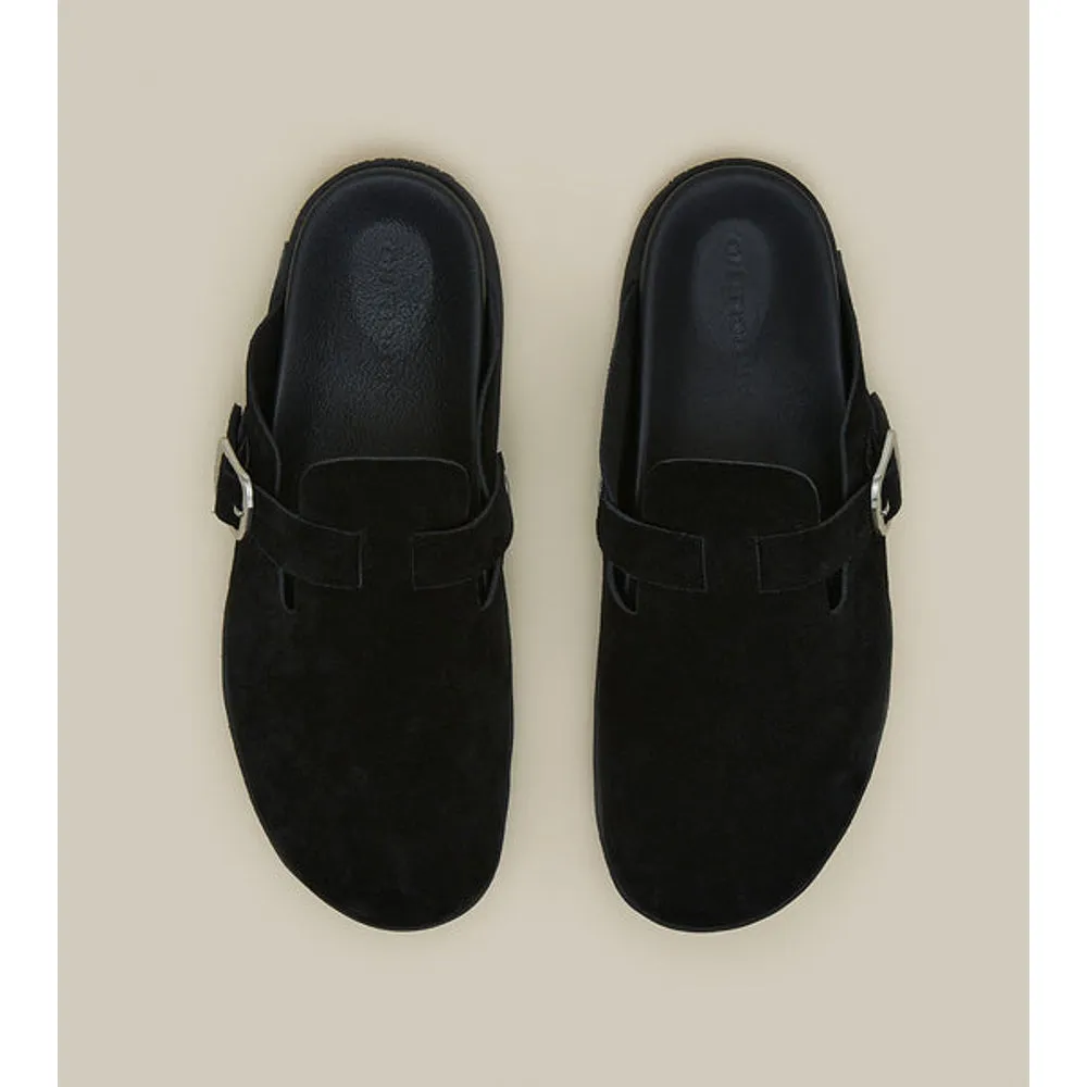 ARTICLE NO. VAGABOND LEATHER BLACK DRIFT CLOGS-BLACK Sturdy Construction