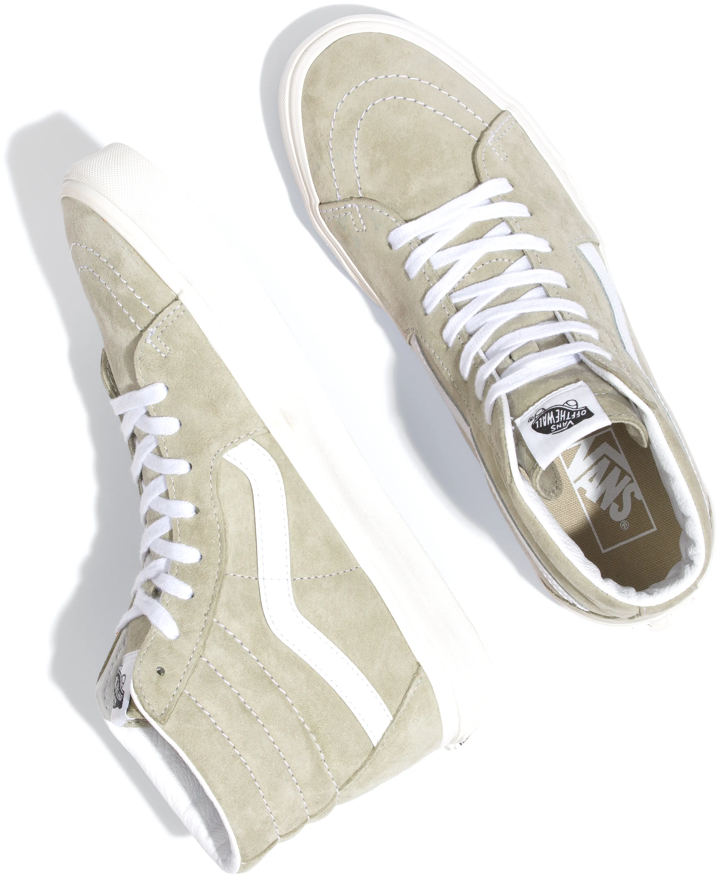Vans Sk8-Hi Pig Suede Moss Gray/Snow White Heritage Look Daily Use