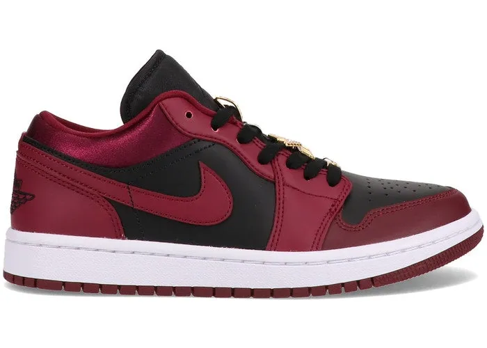 Anti   Odor Glam silhouette Jordan 1 Low Dark Beetroot Black (W)
