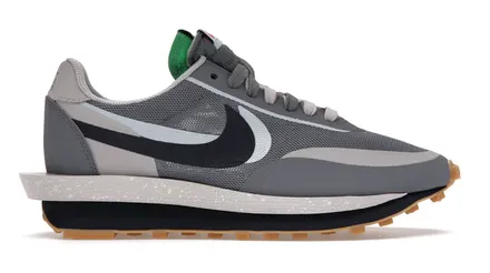 Nike LD Waffle sacai CLOT Kiss of Death 2 Cool Grey Anti Collision Toe Box Cushioned Footbed