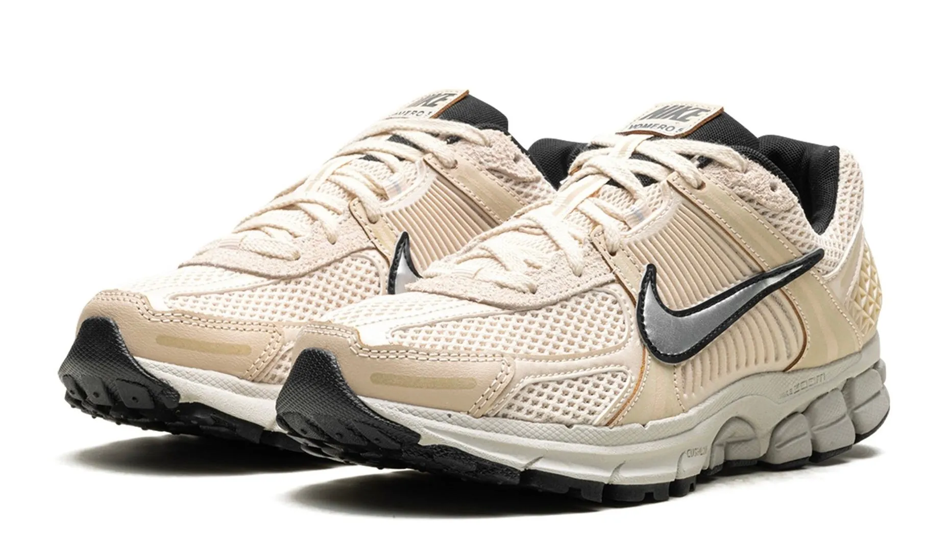 Elastic laces Easy Clean Nike Zoom Vomero 5 Pearl White Chrome (Women's)