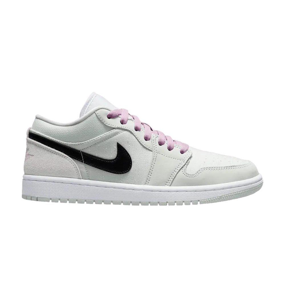 Stretch Fabric Non Slip Heel Jordan 1 Low SE Barely Green (W)