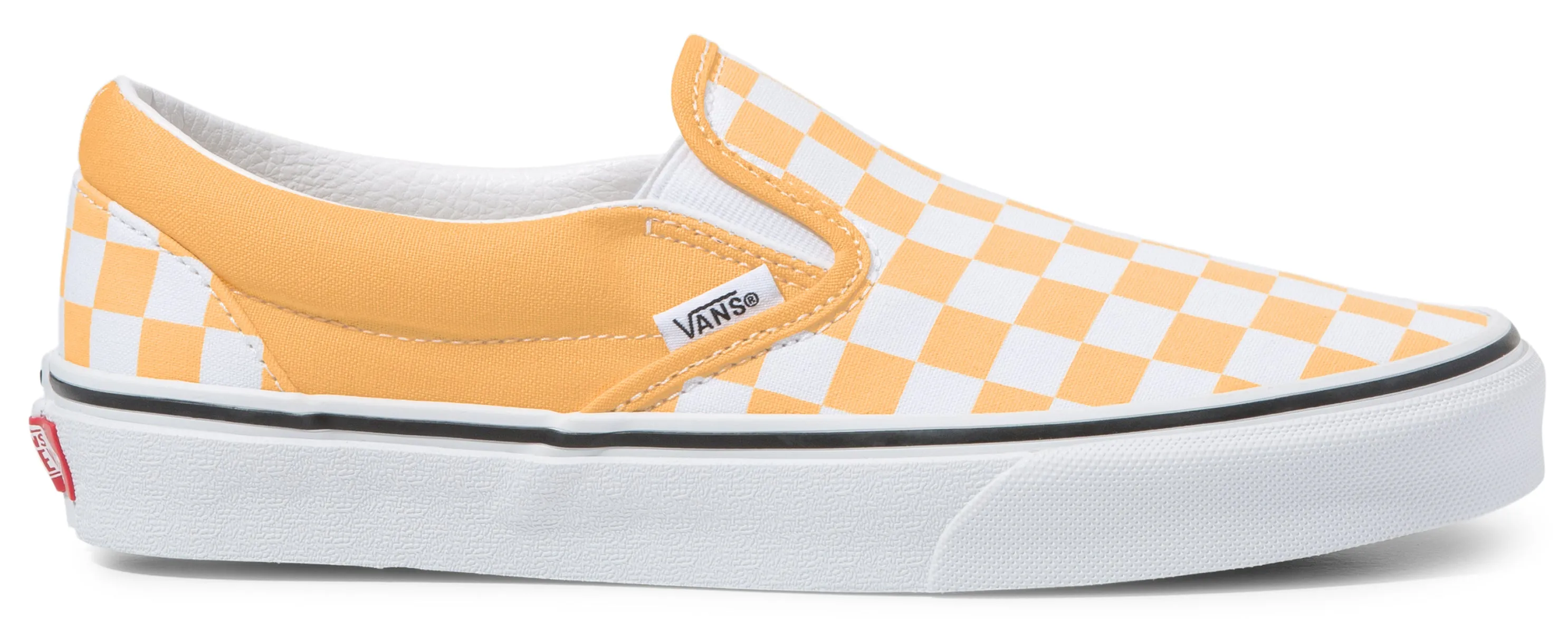 Vans Classic Slip-On Checkerboard Flax/True White Padded Slip On
