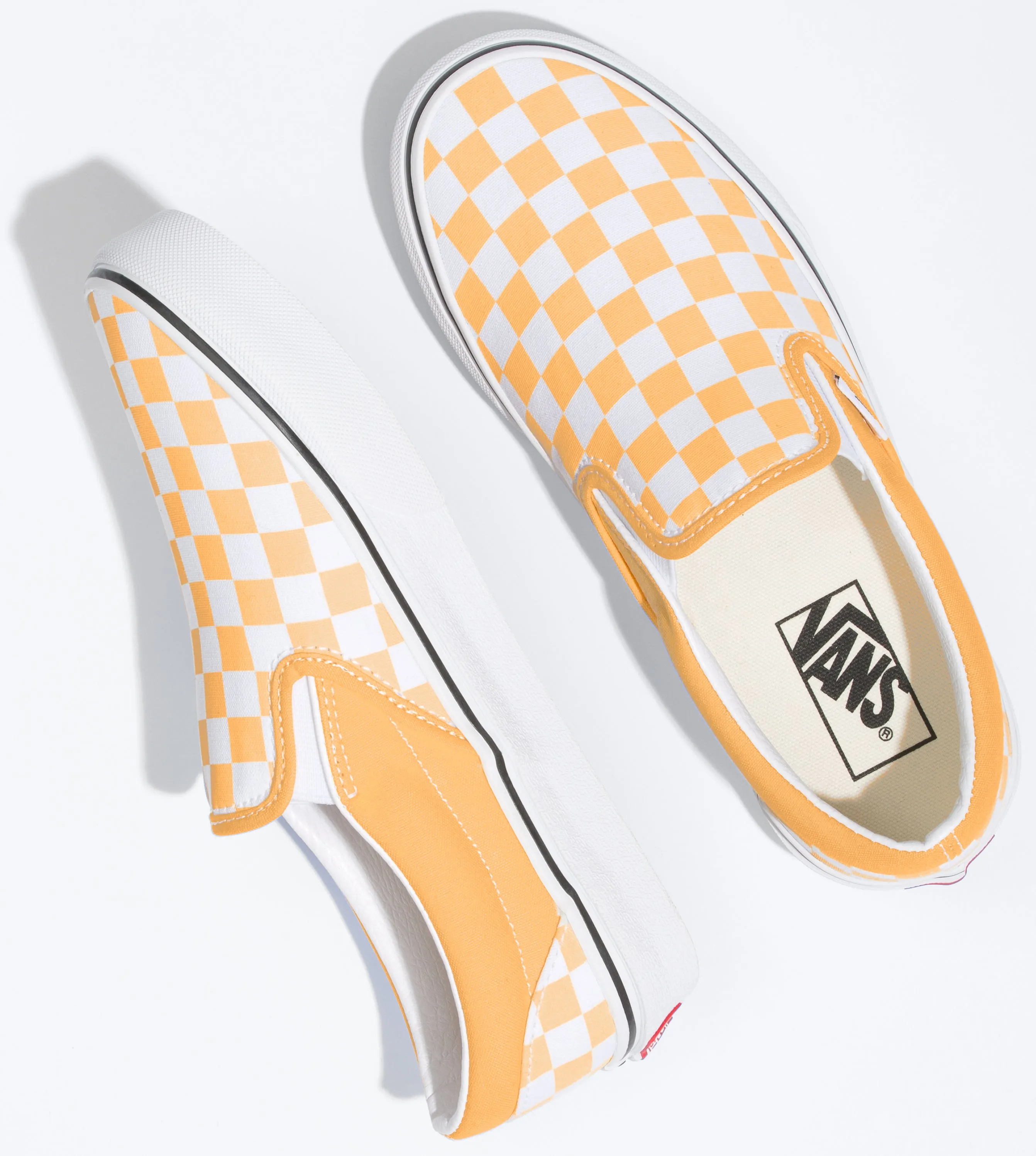 Lightweight Shoes streamlined look Vans Classic Slip-On Checkerboard Flax/True White