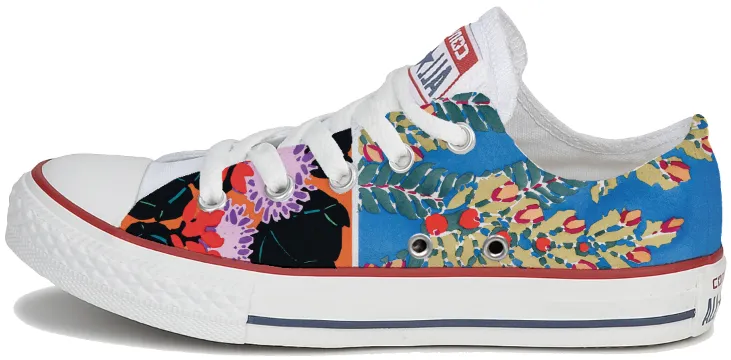 Anti Slip Pattern Buckle Strap Baggins Original Hi Top Abstract Floral Multi