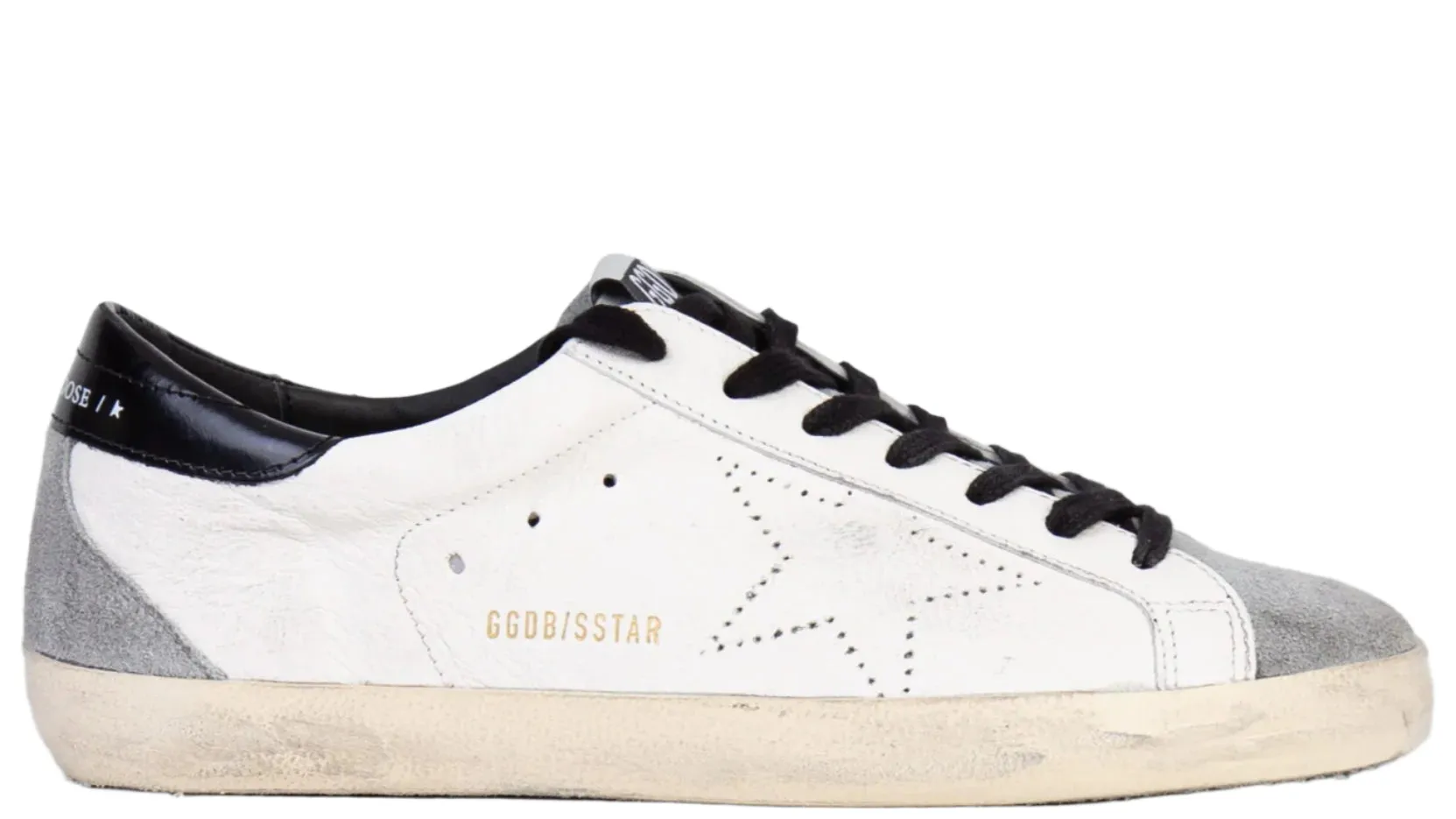 Golden Goose Super-Star Skate White Grey Black (M) Modern Fit Stability frame