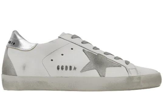 Fashion Forward Quick Dry Materials Golden Goose Super-Star White Silver (WOMEN)