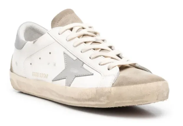 Golden Goose Super-Star White Taupe Grey Wear ease Hyper Compression Molding