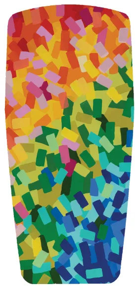 Baggins Original Heather Travis Low Top Rainbow Confetti Neutral Shade Detachable Insole