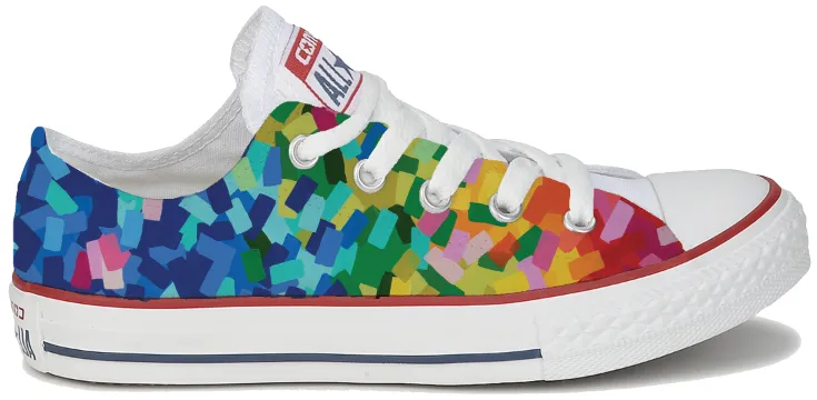 Baggins Original Heather Travis Low Top Rainbow Confetti Breath Layer Lightweight Walk