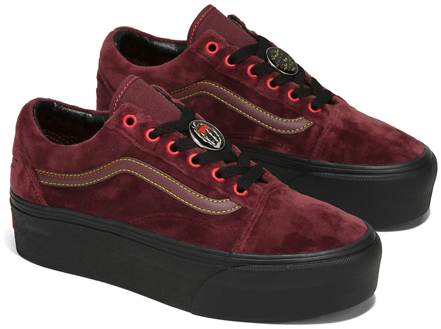Long Duration Vans Old Skool Stackform Disney 100 Poison Apple Mahogany