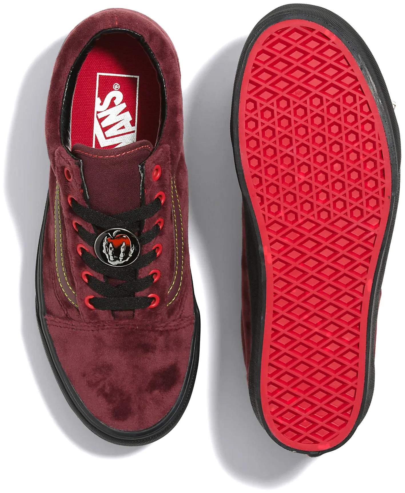 Vans Old Skool Stackform Disney 100 Poison Apple Mahogany Shockproof Midsole Outdoor Ready