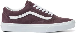 Performance Textured Surface Vans Old Skool Pig Suede Wine Tasting
