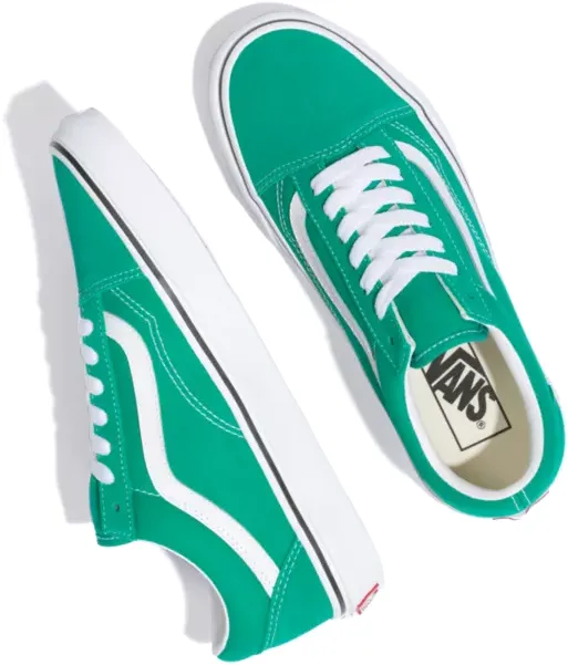 Vans Old Skool Pepper Green/True White Layered Support Bold Patterns