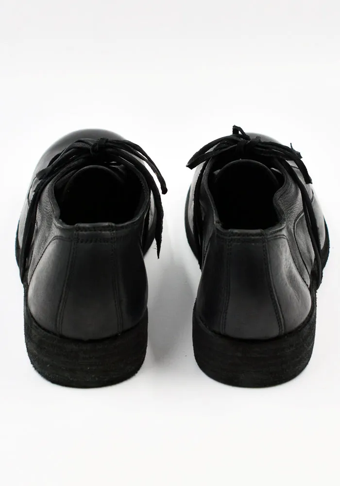 GUIDI 992X DONKEY FULL GRAIN LEATHER CLASSIC DERBY SHOES BLACK Refined chic