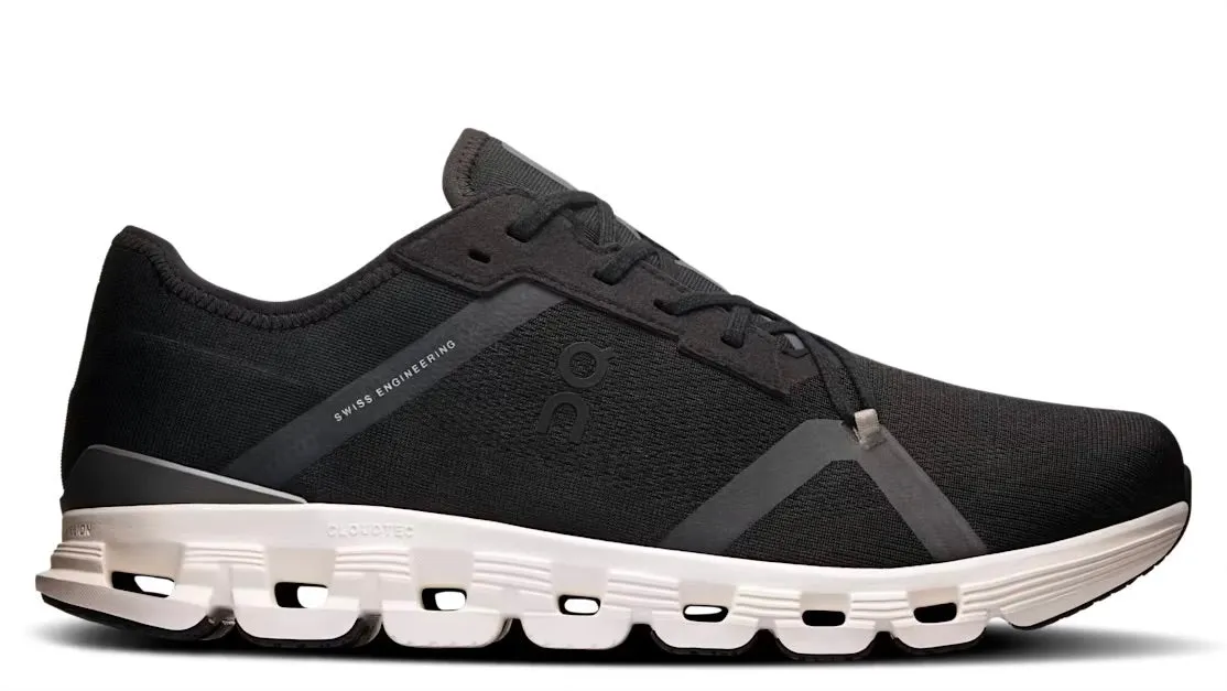 On Running Cloud X 4 AD Black Asphalt (Women's) breathable insole Ultra Light Frame