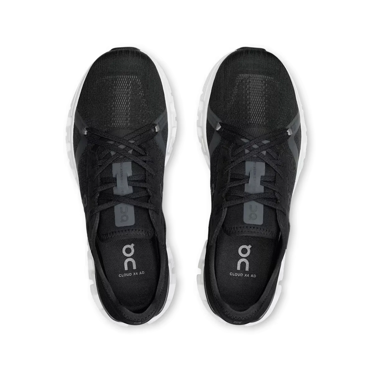 On Running Cloud X 4 AD Black Asphalt (Women's) Seamless construction Woven TPU Cage