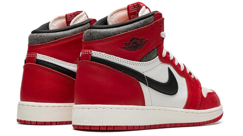 Jordan 1 Retro High OG Chicago Lost and Found (GS) Smooth stride