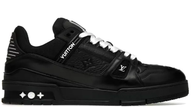 Running Pace Louis Vuitton Trainer Black Embossed Monogram