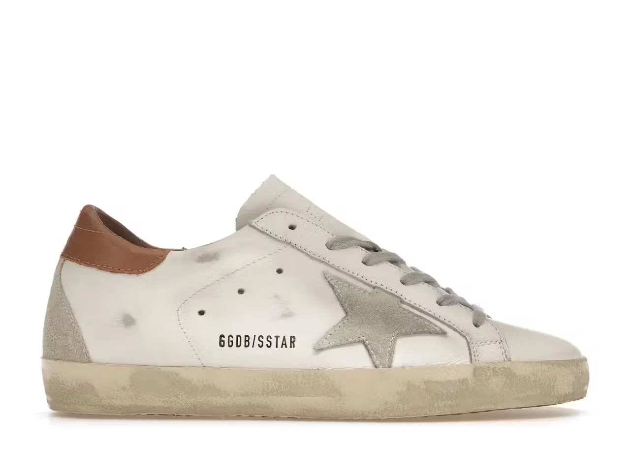 EasyToMaintain Padded Step Golden Goose Super-Star White Tan (Men's)