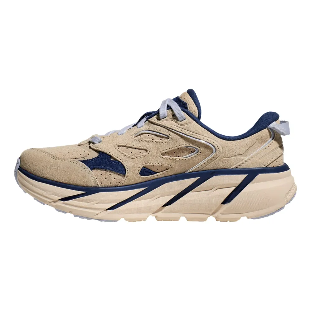 Fashion Appeal HOKA ONE ONE U CLIFTON L SUEDE-OAT MILK / BELLWETHER BLUE