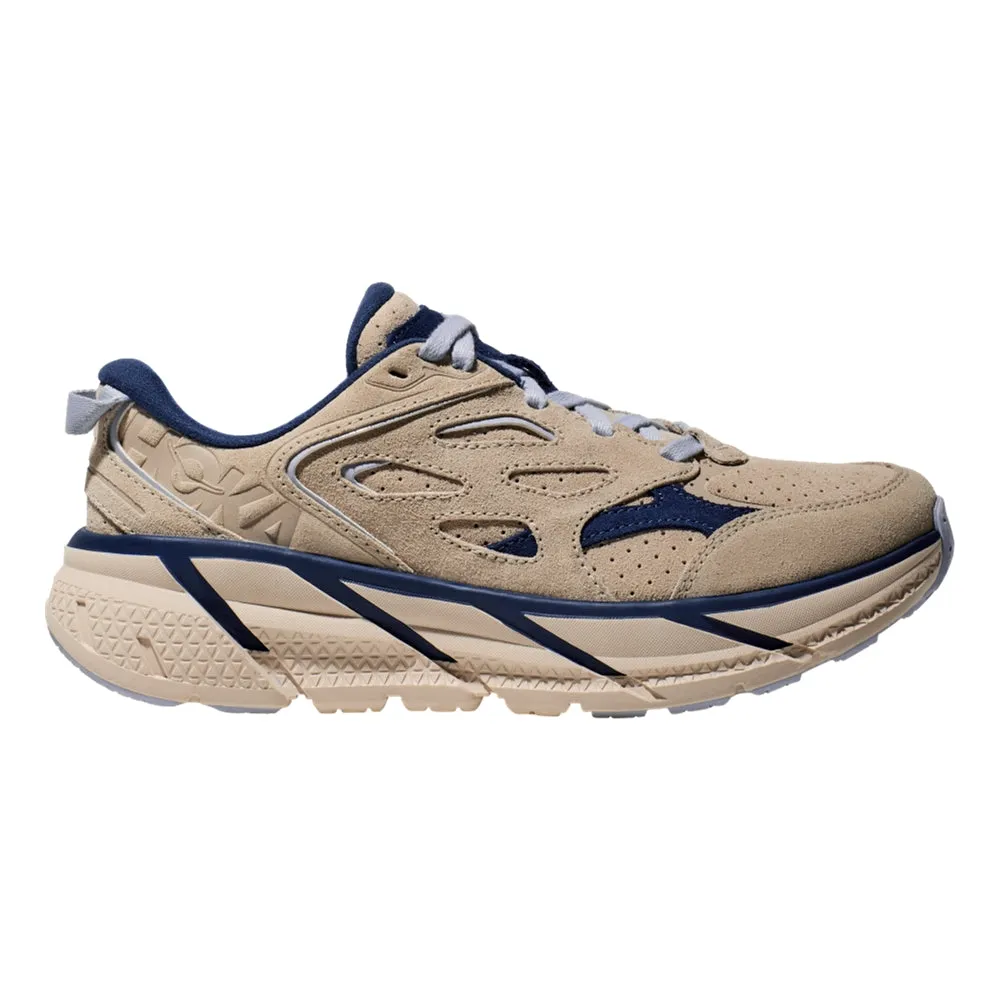 HOKA ONE ONE U CLIFTON L SUEDE-OAT MILK / BELLWETHER BLUE Urban Choice