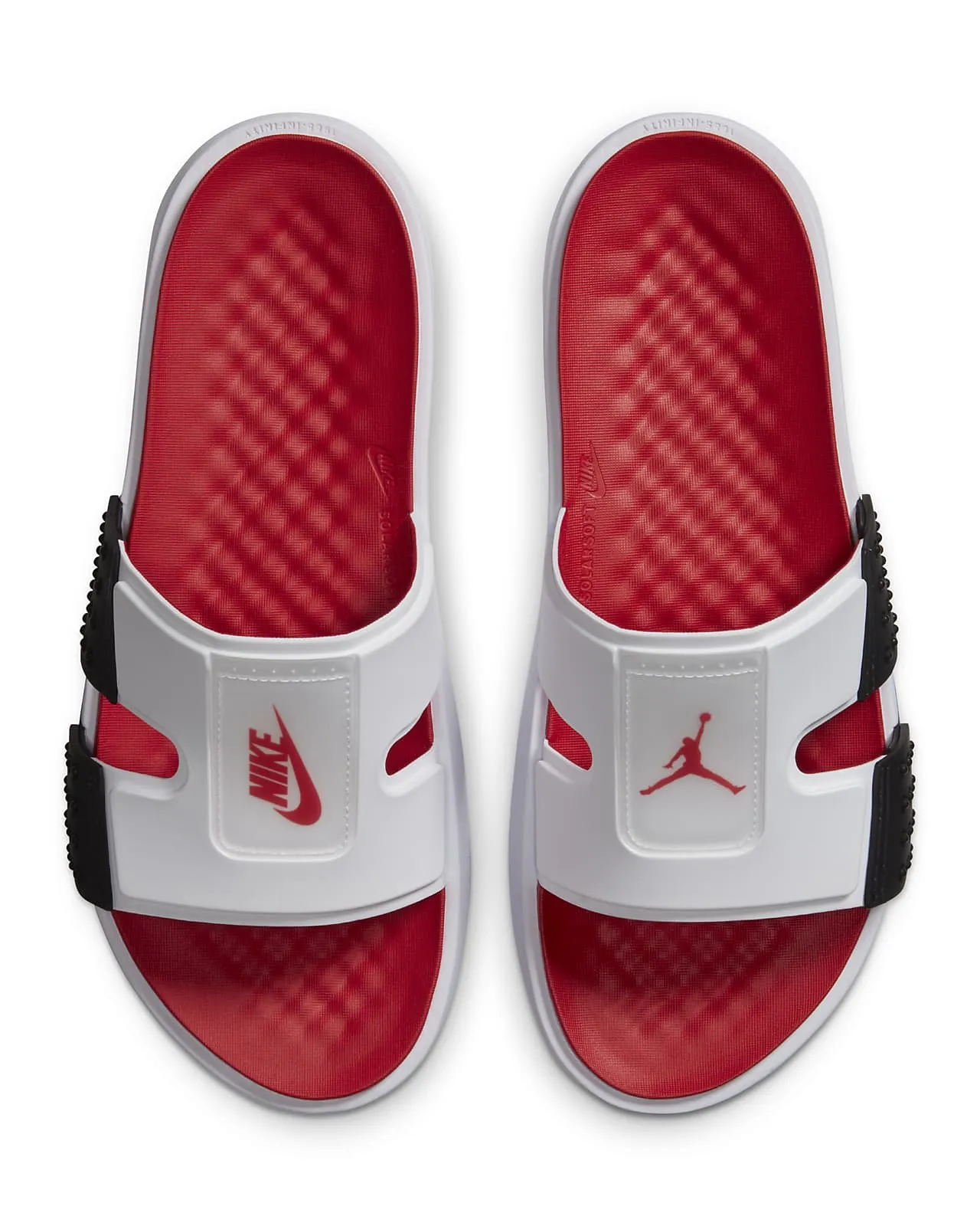 Hydro 8 Retro Slide White Black Fire Red Urban Performance