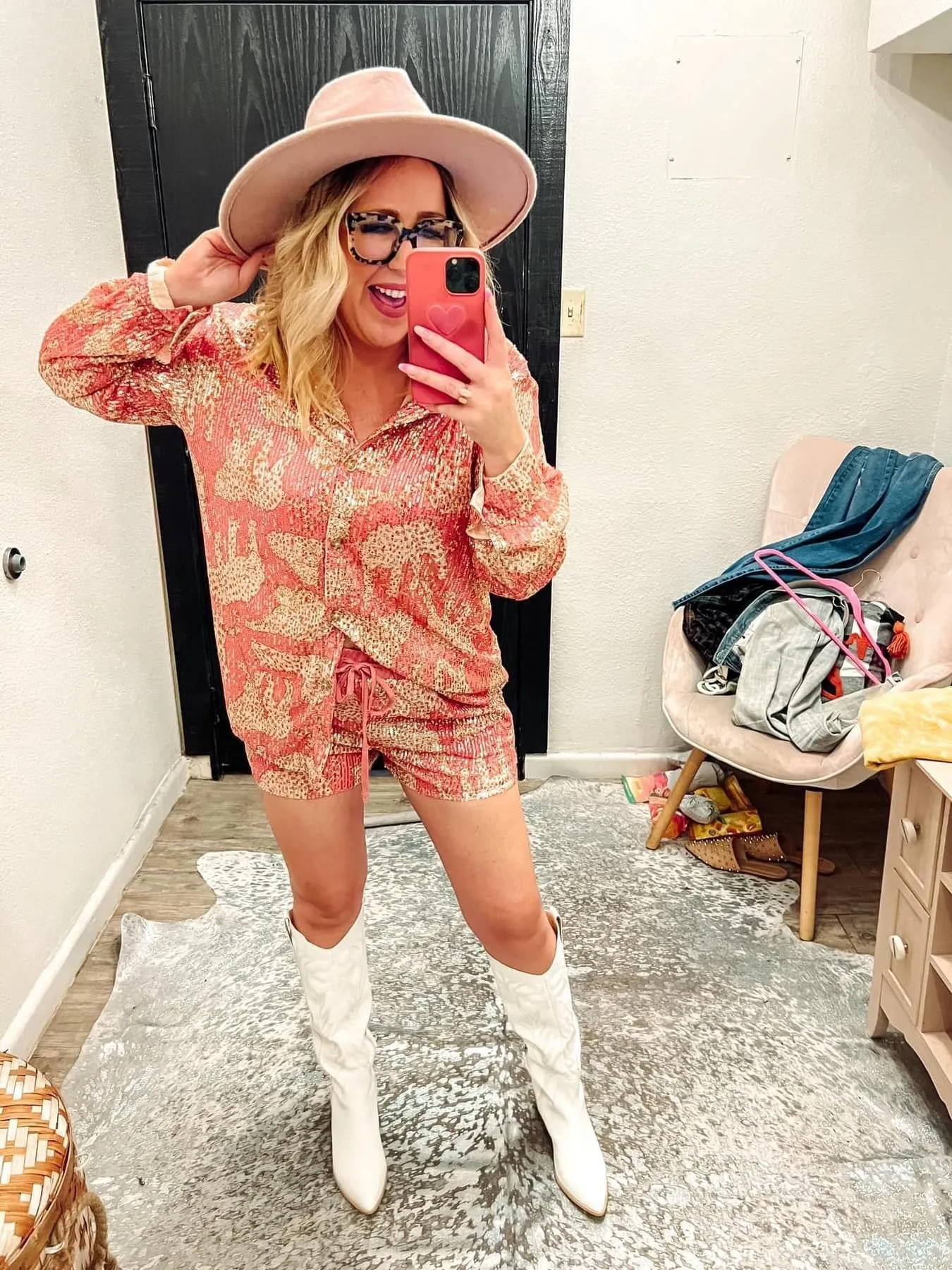 Icon-Core White knee high cowgirl boots