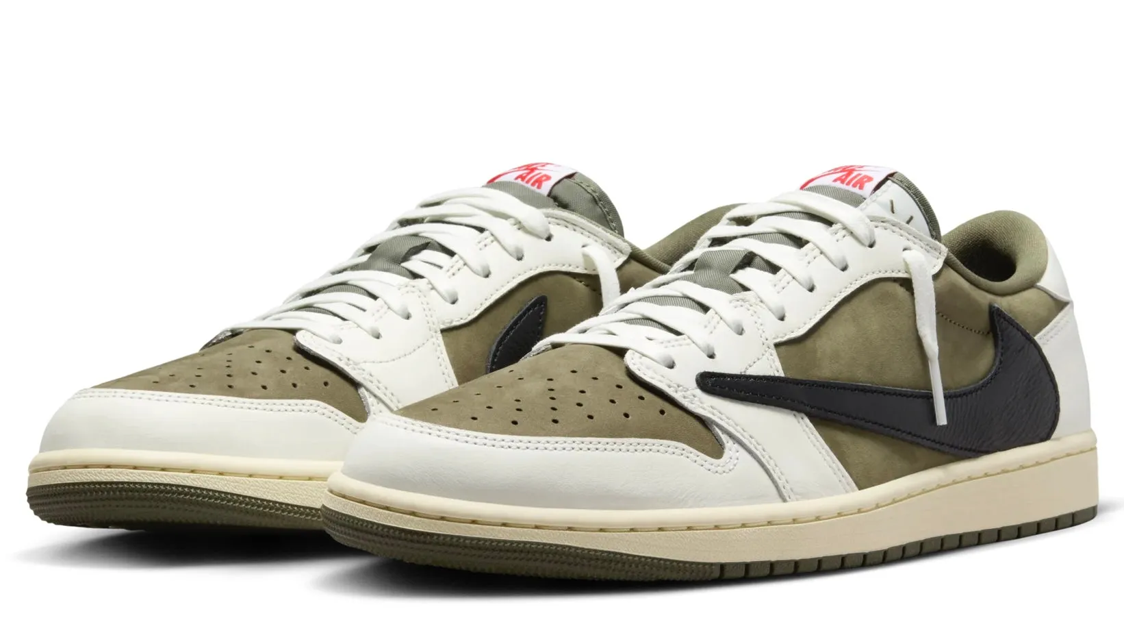 Jordan 1 Retro Low OG SP Travis Scott Medium Olive Light support Padded Power