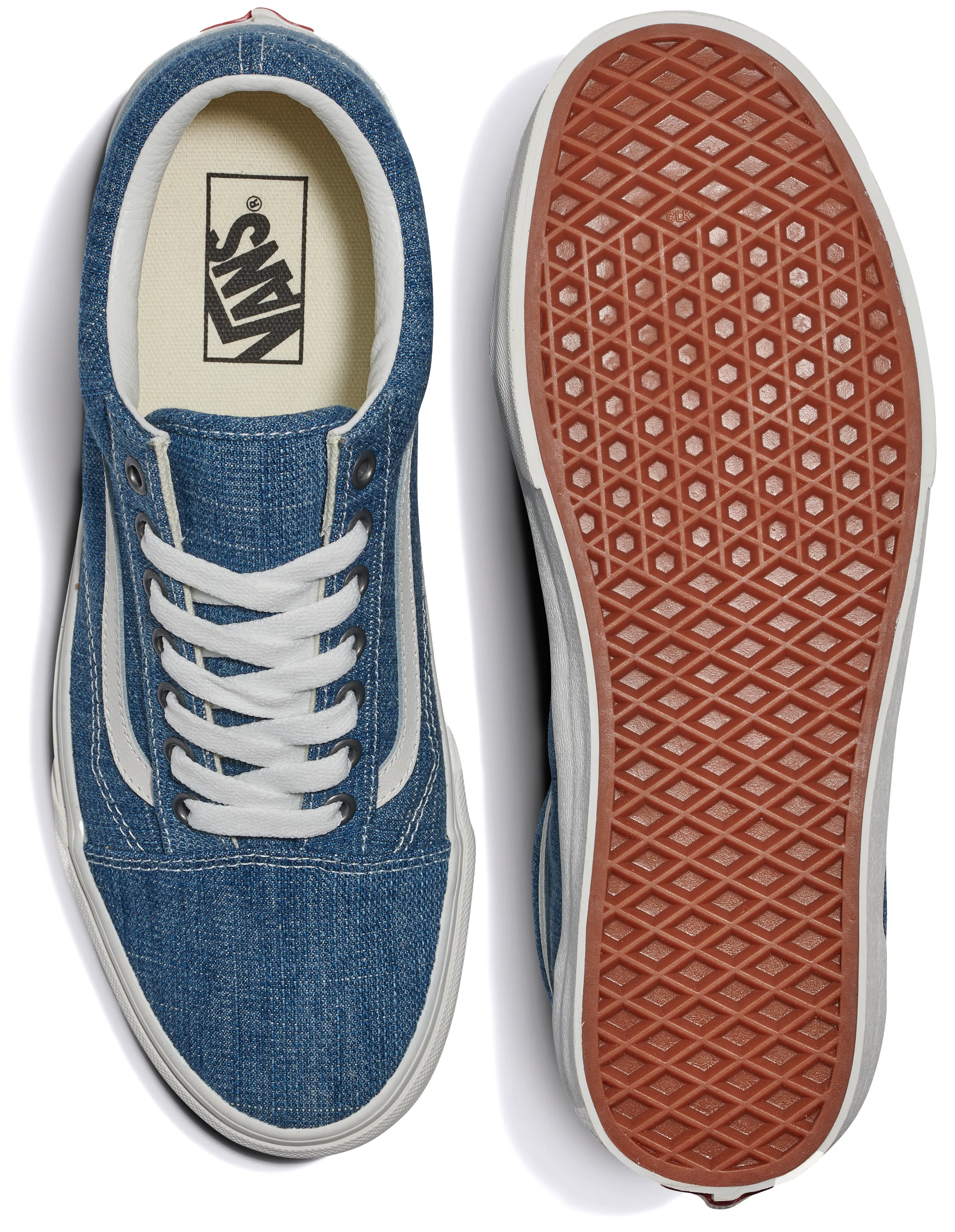 Speed Ride Action Performance Skate Fit Vans Old Skool Threaded Denim Blue/White