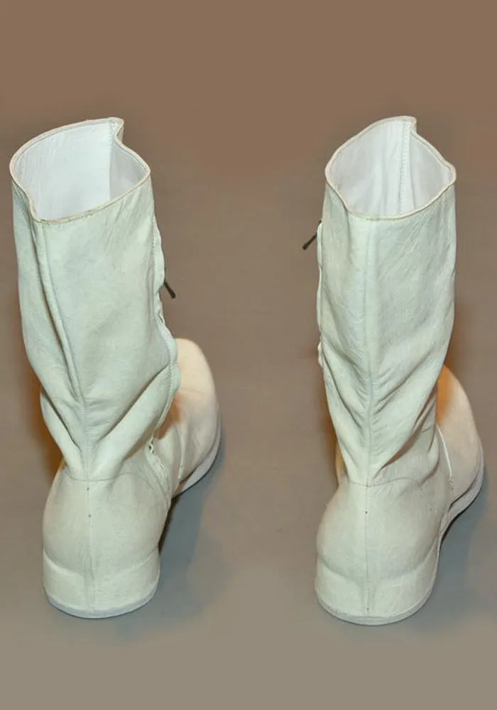 IS BY INDIVIDUAL SENTIMENTS MENS SIDE ZIP BOOTS DIRTY WHITE Lean Ride