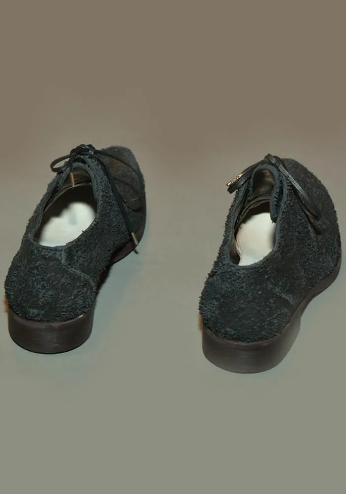 Casual Style Adaptive Steps IS BY INDIVIDUAL SENTIMENTS UNISEX LEATHER DERBY SHOES BLACK