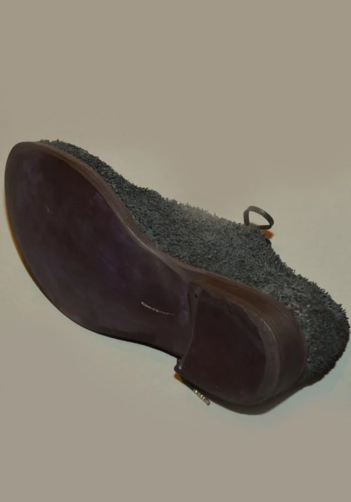 IS BY INDIVIDUAL SENTIMENTS UNISEX LEATHER DERBY SHOES BLACK soft pastel