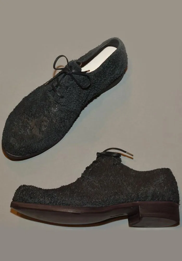 IS BY INDIVIDUAL SENTIMENTS UNISEX LEATHER DERBY SHOES BLACK Modern Fit