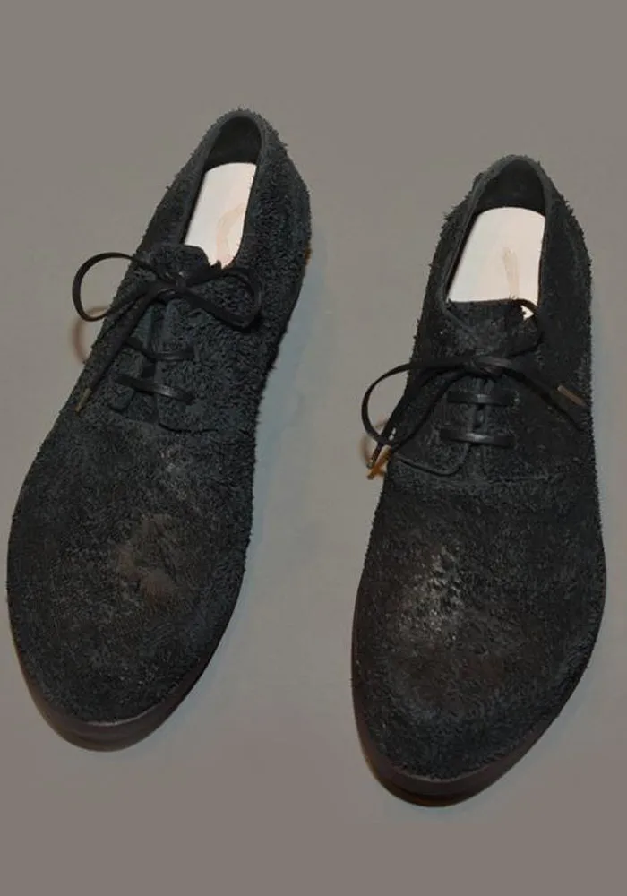 IS BY INDIVIDUAL SENTIMENTS UNISEX LEATHER DERBY SHOES BLACK Sport Mode AdjustableStrap