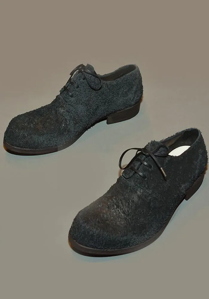 Zero Break In cushioning system IS BY INDIVIDUAL SENTIMENTS UNISEX LEATHER DERBY SHOES BLACK