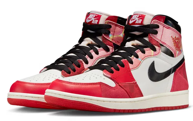 Pull On Design Thermoplastic Polyurethane Plate Jordan 1 High OG Spider-Man Across the Spider-Verse